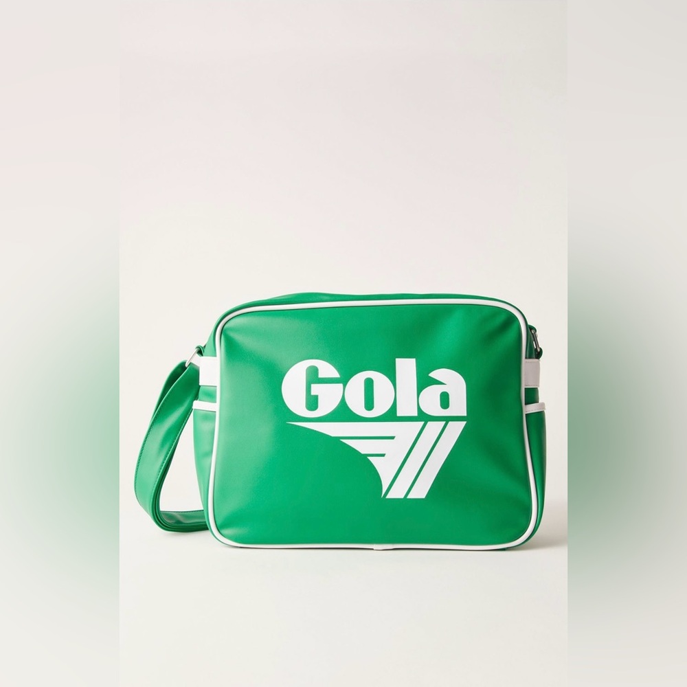 NWT Gola Classic Redford Messenger Bag in Bottle Green White